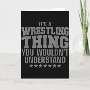 Cool Wrestling Design For Men Women Wrestler Wrest Card