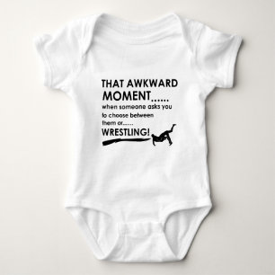 Cool wrestling  designs baby bodysuit
