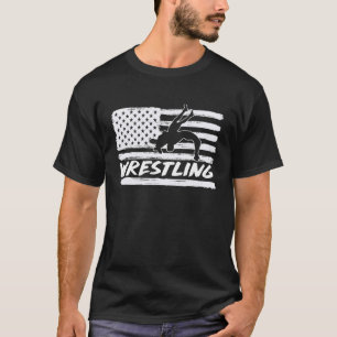 Cool Wrestling USA For Men Women Wrestling Coach T-Shirt