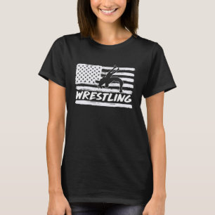 Cool Wrestling USA For Men Women Wrestling Coach T-Shirt