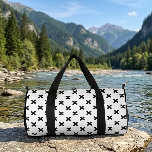 Cool X cross black simple gym Duffle Bag (Creator Uploaded)