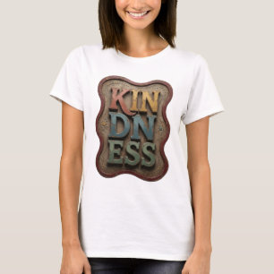 Cool Yellow KINDNESS Statement Design T-Shirt