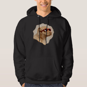 Cool Yellow Labrador Dog Wearing Sunglasses Patter Hoodie