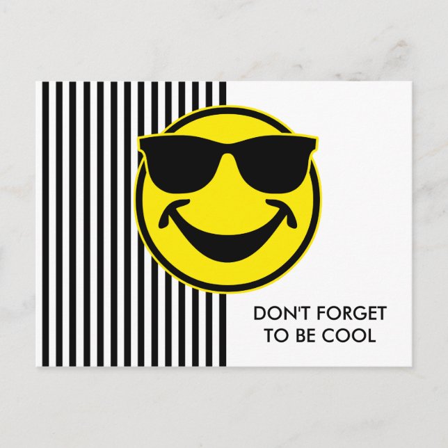 Cool yellow & stripes + your backg. & idea postcard (Front)