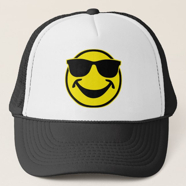 Cool yellow + your backg. & ideas trucker hat (Front)