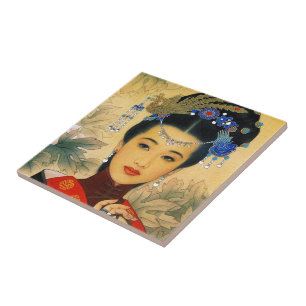 Cool young beautiful chinese prince Guo Jin art Tile