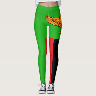 Cool Zambia Flag Fashion Leggings