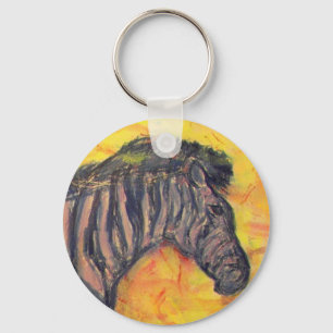 Cool Zebra Key Ring