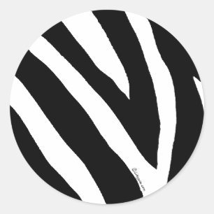Cool Zebra Stripes Sticker