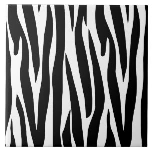 cool zebra tiled pattern animal print ceramic tile