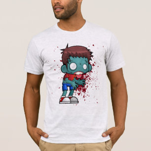 Cool Zombie Dude with Blood / Paint Splatter T-Shirt