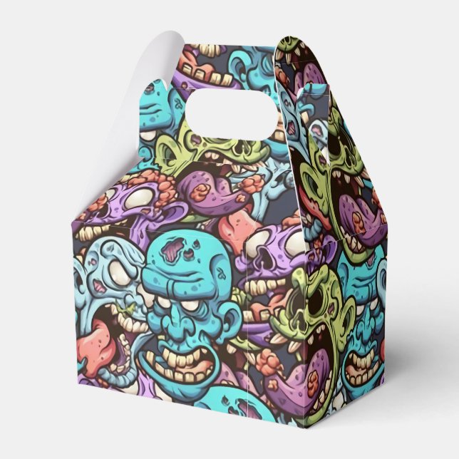 cool zombie Halloween party  Favour Box (Front Side)