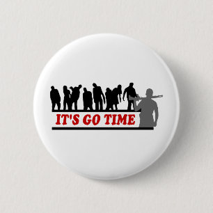Cool ZOMBIES It's go time design 6 Cm Round Badge