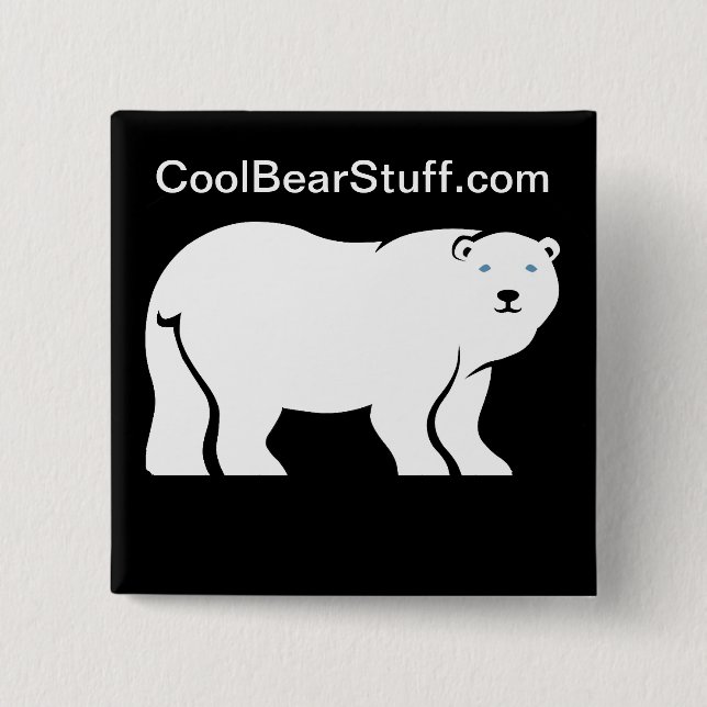 CoolBearStuff.com 15 Cm Square Badge (Front)
