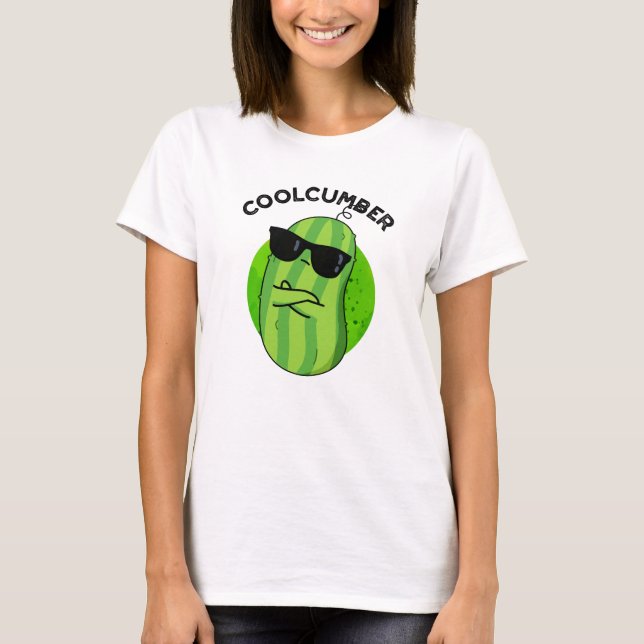 Coolcumber Funny Veggie Cucumber Pun  T-Shirt (Front)