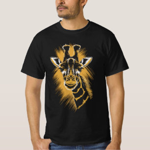 Coole Giraffe im Skizzenstil T-Shirt