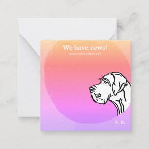 coole grün lila GRAPHIC DESIGN Note Card