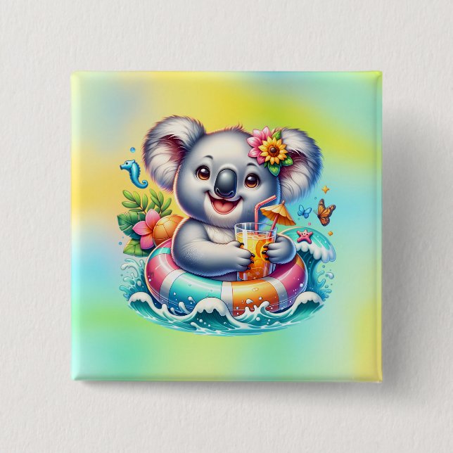 Cooler 15 Cm Square Badge (Front)