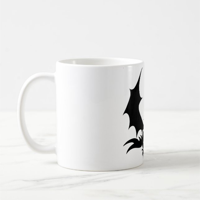Cooler Black Dragon Coffee Mug (Left)