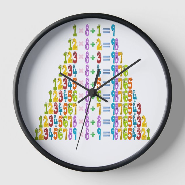Cooler Funny Maths Equations Clock (Front)