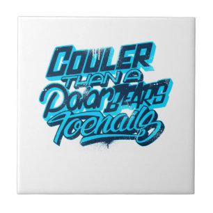 Cooler Than A Polar Bear's Toenails Classic Ceramic Tile