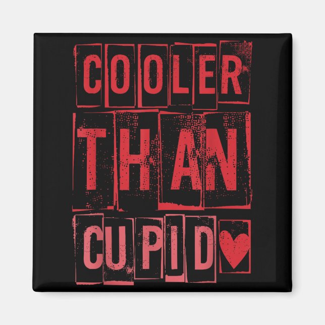 Cooler Than Cud Cute Valentine's Day Kids Boys Gir Magnet (Front)