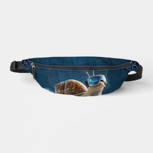 Cooler than the rest, the snowboarding snail. bum bags