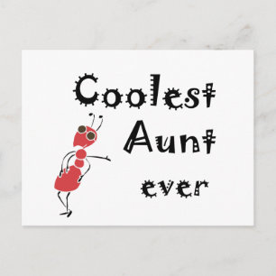 Coolest Aunt Ever Art Postcard