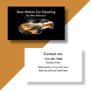 Coolest Auto Detailing Business Cards New