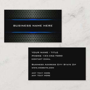 Coolest Automotive Business Cards Silver Graphic