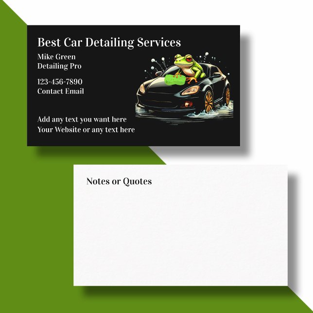 Coolest Automotive Car Detailing Business Cards (Creator Uploaded)