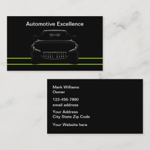 Coolest Automotive Unique Business Cards Design