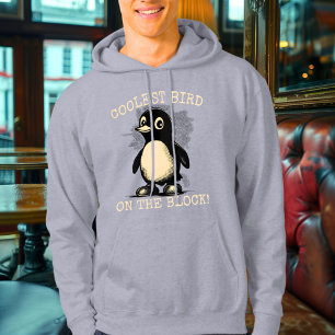 Coolest Bird on the Block! - Charming Penguin Hoodie
