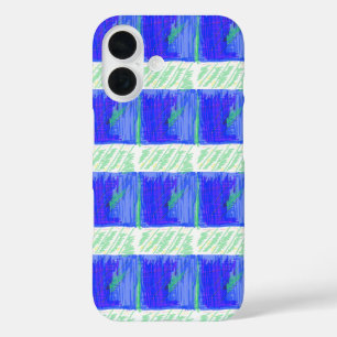 Coolest Blue Nautical Abstract  iPhone 16 Case