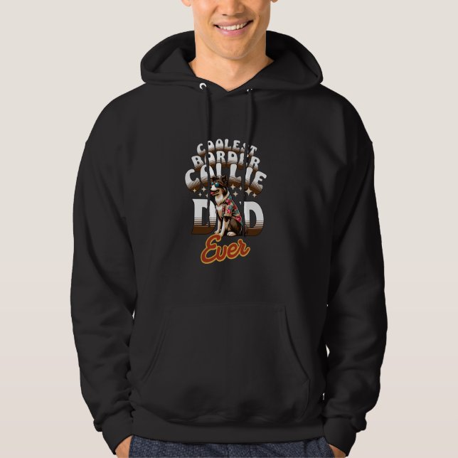 Coolest Border Collie Dad Ever Tee for Border Coll (Front)