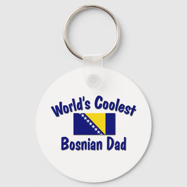 Coolest Bosnian Dad Key Ring (Front)