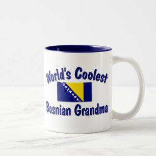 Coolest Bosnian Grandma Two-Tone Coffee Mug