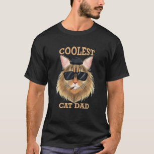 Coolest Cat Dad I Siberian Cat Dad I Siberian Cat T-Shirt
