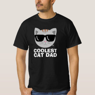COOLEST CAT DAD Sunglasses cat T-Shirt