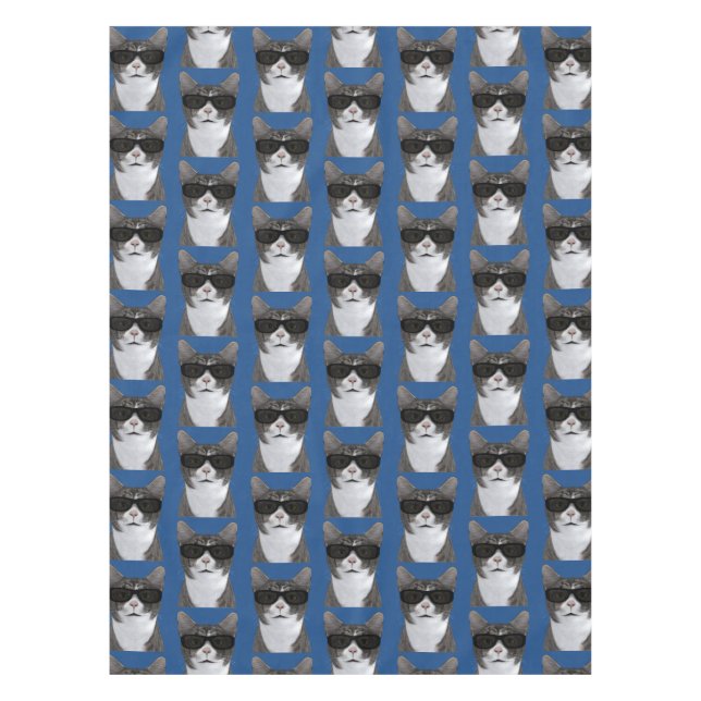 Coolest Cat In Town Tablecloth (Front)