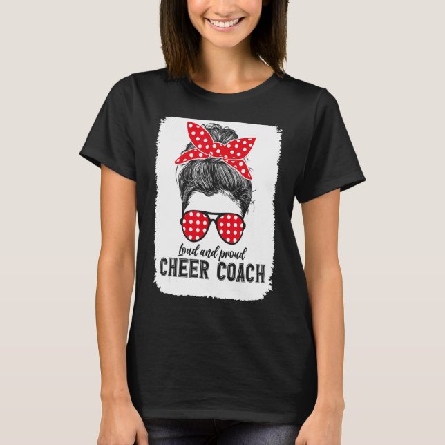 Coolest Cheer Coach Assistant Cheering Coaching Li T-Shirt (Front)