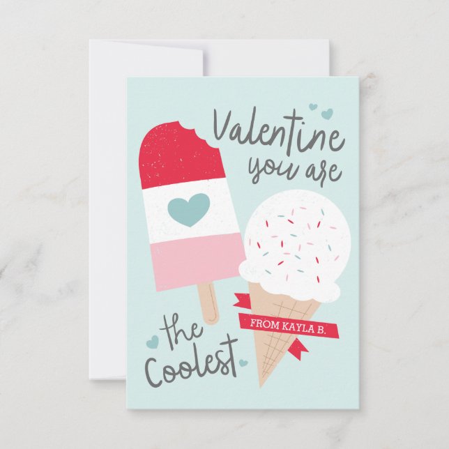 Coolest Classroom Valentine Invitation (Front)