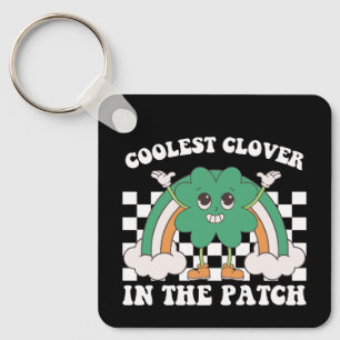 Coolest Clover In The Patch St Patrick's Day Key Ring