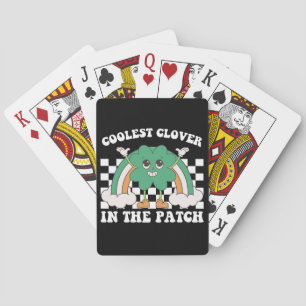 Coolest Clover In The Patch St Patrick's Day Playing Cards