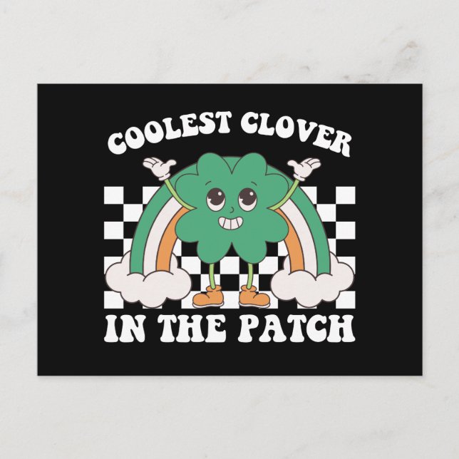 Coolest Clover In The Patch St Patrick's Day Postcard (Front)