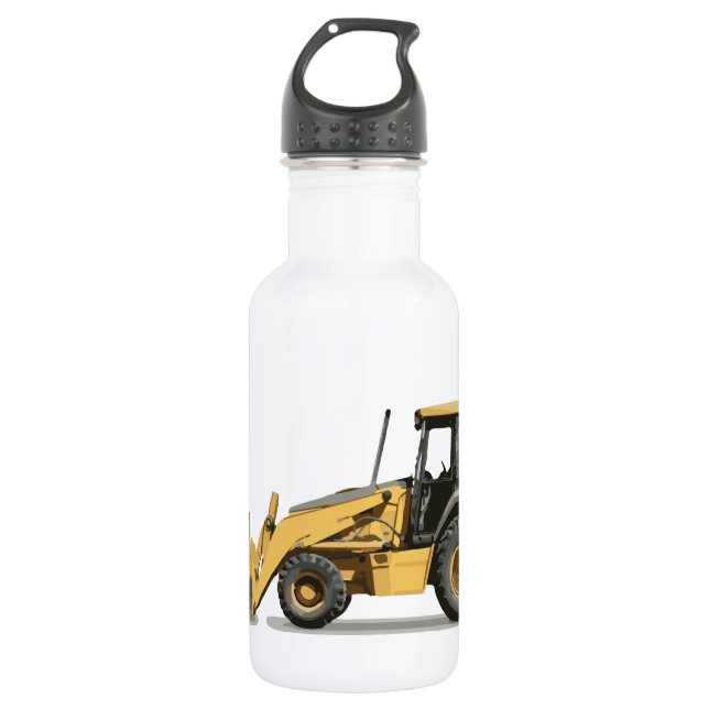 Coolest Construction Excavator Digger 532 Ml Water Bottle (Front)