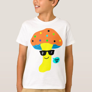 coolest cute mushroom with glasses T-Shirt