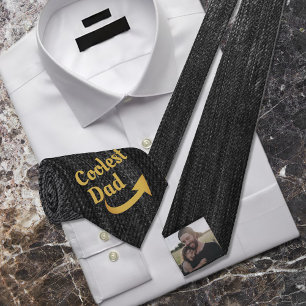Coolest Dad Arrow Private Photo Tie