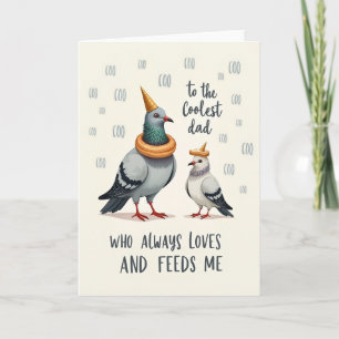 Coolest Dad Bird Art Card