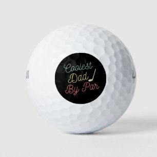 Coolest Dad By Par Retro Golf Balls